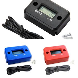 New LCD Waterproof Digital Tach Hour Meter Counter For ATV Motorcycle Instruments Clocks Snowmobile Gasoline Boat Generator Bike