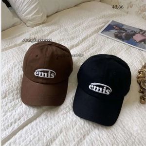 Emis Cap Designer Berets Dark Green Cap Female Hafdery Emis Tide Baseball Summer Hat Chłopiec