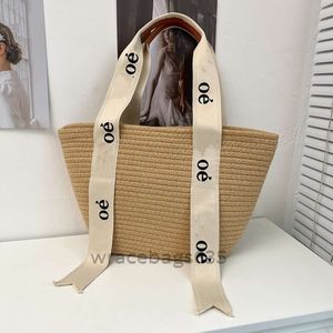 Designer Straw Bags Basket Women Bucket Bag Handbag Tote Beach Shoulder Crossbody Womens Handbags 2024 Designers Bags woody Totes Purse