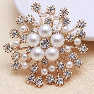 Spettame 1pc Snowflake Leghe Pin per spilla intarsiata perle in finto perle eleganti accessori per abbigliamento