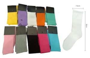 Meias masculinas de meias masculinas de algodão puro 10 cores Calcetinas de designers esportes sockings chaussette letra calzini meias impressão