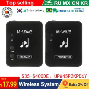 Instrumento MVAVE WP10 2.4 GHz Sistema de fones de ouvido sem fio Sistema recarregável de suporte para o receptor de suporte estéreo mono função