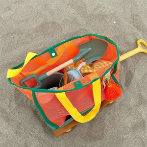 Beach Bag ins Grid Clash Washing Bag Kids Toys Storage Bag Large Capacity Travel Swimming Bag Shoulder Picnic Storage Bag 240424