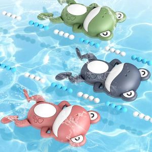 Bath Toys Cartoon Frog Bath Toy dla dziecka w łazience łazienka na plażę prysznic kaczka kaczka w zegarku