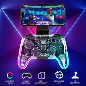 G35 Беспроводная игровая плата RGB Light Bluetooth Controller подходит для смартфона Nintendo Switch Joystick с держателем телефона J240507