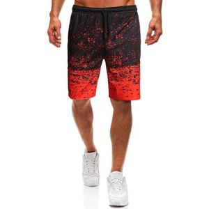 New summer spot shorts mens digital printing gradient casual beach pants Sweatpants