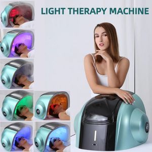 M9 3D Lazer Saç Büyüme Makinesi 9 Renk LED 268 lamba 150W Soğuk Sprey Cilt Bakımı Işık Terapisi Antiaging Cihaz 240430