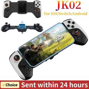 ICKS JK02 Убирающееся игровое контроллер для iOS/Switch/Android Mobile Game Joystick Geam -Rate Rate Game Game Cooler Harder J240507