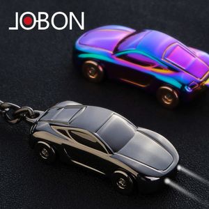 Jobon modisierte Fashion Metal Car Key Chain Holder mit LED Light Zink Legierung Elektroplate mit Geschenkbox
