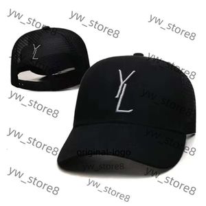 YSL Cap moda designer de luxo de luxo Casquette Cap Solid New Ball Cap Brand Brand Gym Sports Fitness Party Baseball Cap Mens Cap 9861