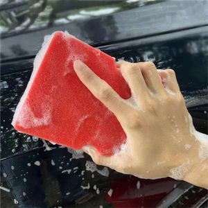 Uppgradera ny tvätt special extra stor bil röd svamp absorberande detaljeringsbilar rengöringsverktyg biltillbehör
