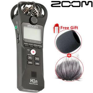 Inspelare Zoom H1N Handy Recorder Digital Camera Audio Recorder för intervju SLR -inspelning Mikrofonpenna med gåvor