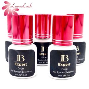 Eyelashes Wholesale Ib Expert Glue 5ml 12s Fast Drying Korea Original Glue for Eyelash Extensions Ib Wine Red Cap False Lash Glue