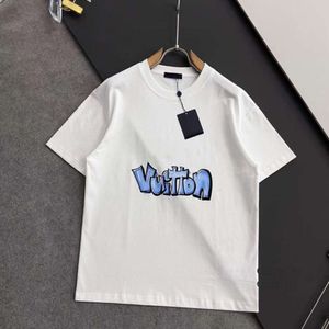 Biała koszulka z krótkim rękawem designerka Tshirt V męska bluza okrągła szyja T-shirty pullover mężczyźni bawełniane koszulki luźne polo top swobodny koszula 4xl 5xl