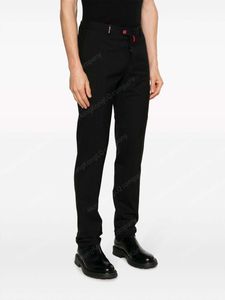 Designer calças calças de lã 100% Logotipo de lã Logotipo-bordado Slim Fitt Troushers for Man Casual Long Pant