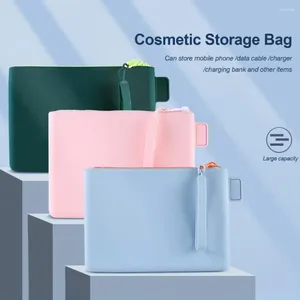 Depolama torbaları çanta halka fermuarlı kapanma pürüzsüz açılış kozmetik su geçirmez büyük kapasiteli taşınabilir dosya ev arzı