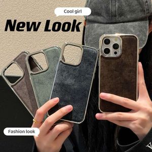 Instagram niszowy stary matowy wzór galwanizowany odpowiedni dla iPhone 14 Pro Max Apple 15 Phone Case 13