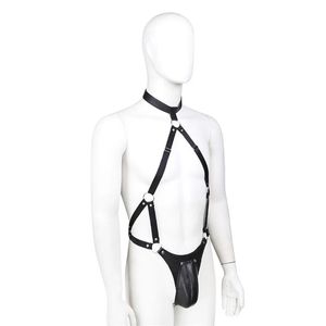 Giochi adulti cosplay vestiti in pelle pantaloni sexy bdsm bondage limita schiavo giocattoli sessuali erotici fetish per uomo lingerie