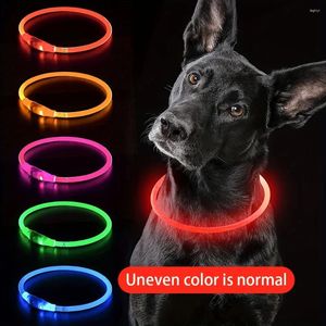 Obroże dla psów PET LED LED ZNAKOWA LUMINY ANTIGROT ACTHARUTATION Naszyjnik