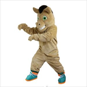2024 high quality Brown Horse Mascot Costume Fun Outfit Suit Birthday Party Halloween Outdoor Outfit Suit Festival Dress Adult Size