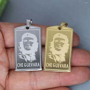 Colares pendentes 2pcs/lote o ernesto che guevara para colar pulseiras artesanato de jóias fazendo descobertas feitas à mão feita de aço inoxidável