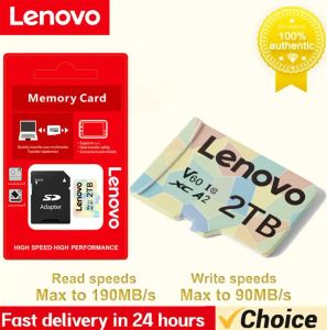 Adaptador Lenovo Micro TF/SD CARTA 2TB 1TB CLASS 10 CARTÃO DE MEMÓRIA A2 ALA VELOCIDADE 512 GB CARTA FLASH SD FLASH 256 GB para Nintendo Switch OLED