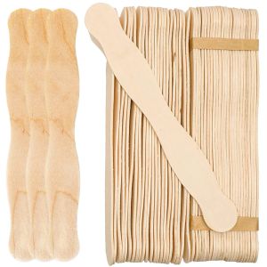 Verktyg 50 PCS Ice Cream Popsicle Sticks Trärörande pinne för Epoxy Harts Mold smycken som gör handgjorda hantverkstillbehör verktyg