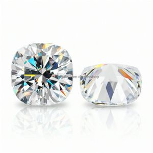 느슨한 보석 2x210x10mm 흰색 D 컬러 vvs1 쿠션 컷 Moissanite 석재 GRA 인증서 드롭 배달 보석 Dhosa