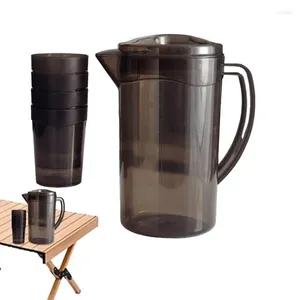Water Bottles Large-Capacity Cold Pitcher With Cup Heat Resistant Household Teapot Kettle Beverage Storage Container Bottle
