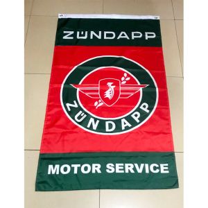 Zundapp Motor Serviceのアクセサリー旗90*150cmサイズの家と庭のためのクリスマスの装飾