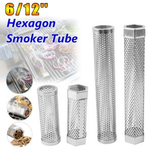 Accessories Stainless Steel Smoking Tube Wood Pellet Grill Smoker Box BBQ Cooking Smoke Generator Grilling Accessorie