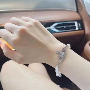 Дизайнер Westwood Classic Nice Nishe New Saturn Pearl Bracelet