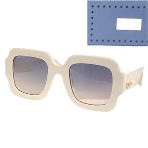 Новая роскошная модель Большой квадрат поляризованные солнцезащитные очки UV400 Градиент для женщин 154S7 5024 Italy Bold Plank Stripe Leg для рецептурных очков Goggles Fullse Desig Case