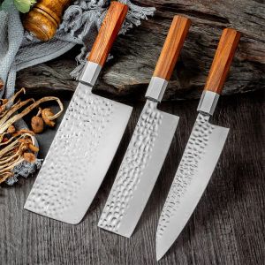 Bıçaklar Japon Şef Santoku Bıçağı Keskin Bıçağı Yardımcı Olgu Dilim Eti Bataryası Paslanmaz Çelik Nakiri Somon Kesme Peeling BBQ Bıçak