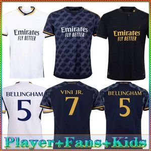 MBAPPE SOCCER Jerseys 23 24 Football Shirt Vini Jr Bellingham 2024 Rodrgo Long Sleeve Fourth Purple Men Kids Kit Kit Mundur Real Madrids Home Camiseta de Camiseta de