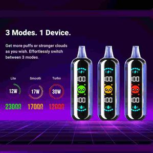 Orjinal Elf Bar GH23000 LED Işık 850mAh Vapes Şarj Edilebilir Elctronic Ciagarette Toptan Fiyat Tek Kullanımlık Vapes