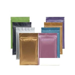 Worki do pakowania hurtowo kolorowy kolor zamek błyskawiczny Mylar Bag magazynowanie żywności Aluminium Folia plastikowa torebka odporna na zapasowe dostawę DH61R