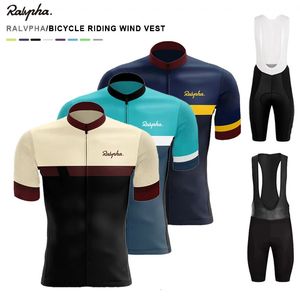 summer Raphaful Mens Cycling Jersey Suits Tops Triathlon Bike Wear Quick Dry Ropa Ciclismo Clothing Sets 240506