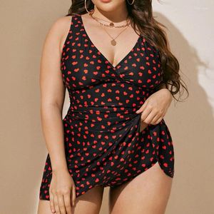 Swimwear femminile da bagno più taglia da bagno ad alta vita Donne Spingendo Up Bikini Set Black Red Lover Swimsuit costume da bagno Chubby Mujer Female 2024