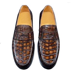 Casual Shoes Yinshang Men Crocodile Leather Male