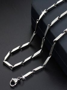 Edelstahl Silber Reisformketten Halskette Verknüpfungskette Schmuck für Männer und Frauen Schmuckzubehör7663825