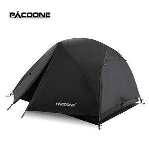 PACOONE ULTRALIGHT 20Dナイロンキャンプテントポータブルバックパッキングサイクリングテント防水屋外ハイキングトラベルテントビーチテント240507