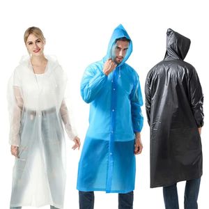 EVA Cappotto addensato Eco-friendly Rain riutilizzabile non usa e per esterno Campeggio per campeggio per abbigliamento da pioggia per cappotto abbigliamento