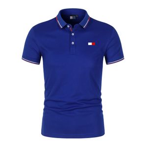 Summer Men Szybkie suszenie Pullovers Dekoracja przycisków Krótkie rękawy Business Casual Regular Style Polo Fashion Tops Shirt 240506