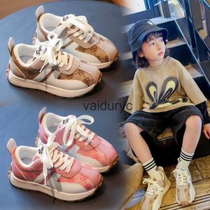 Sneakers 2024 New Spring Childrens Versatile Dad Shoes Breathable Fashion Boys Sports Girls Casual H240507