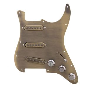 Accessories Antique Bronze SSS Single Coil Prewired Pickguard for Electric Guitar