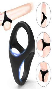 Nxy Cockrings Silicone Penis Ring Enlargement Sex Toys for Men Erection Male Scrotum Bind Delay Ejaculation Cock Elastic Shop 12047636396