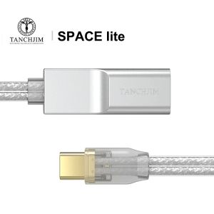 Converter TanchJim Space Lite Portable Mini DAC Amp Dongle Type till 3,5 hörlurarförstärkare med CS43131 Chip DSD256 PCM768