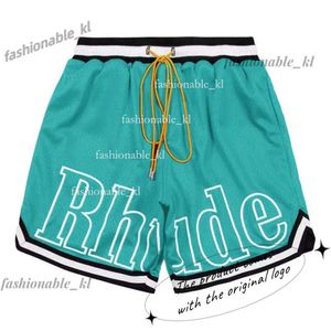 Дизайнерские шорты Rhude Shorts Mens Short Basketball Fashion Fashion Elastic Bind