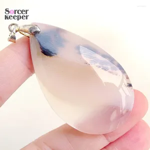 Collane a ciondolo Stregone Streniera Flatta naturale AGATE PENDANTI PENDANTI SCHEDE GEMSE GEME CRY CRYDAL Crystal Cocklace per gioielli che producono rs694